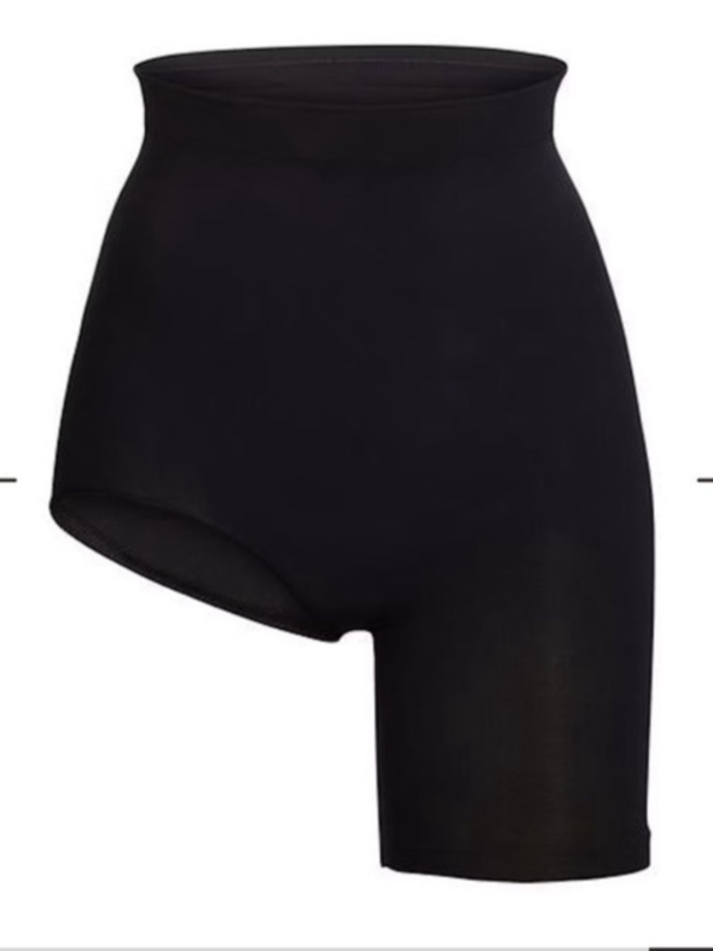 NWOT SKIMS SHAPEWEAR SEAMLESS SCULPT SOLUTION SHORT RIGHT LEG EXPOSED ONYX BLACK